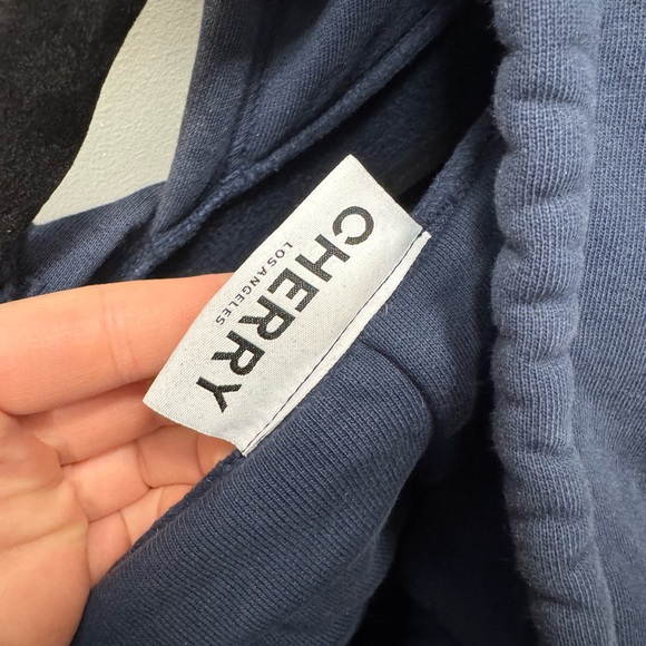 Cherry LA Denim Navy Hoodie - Picture 4 of 5